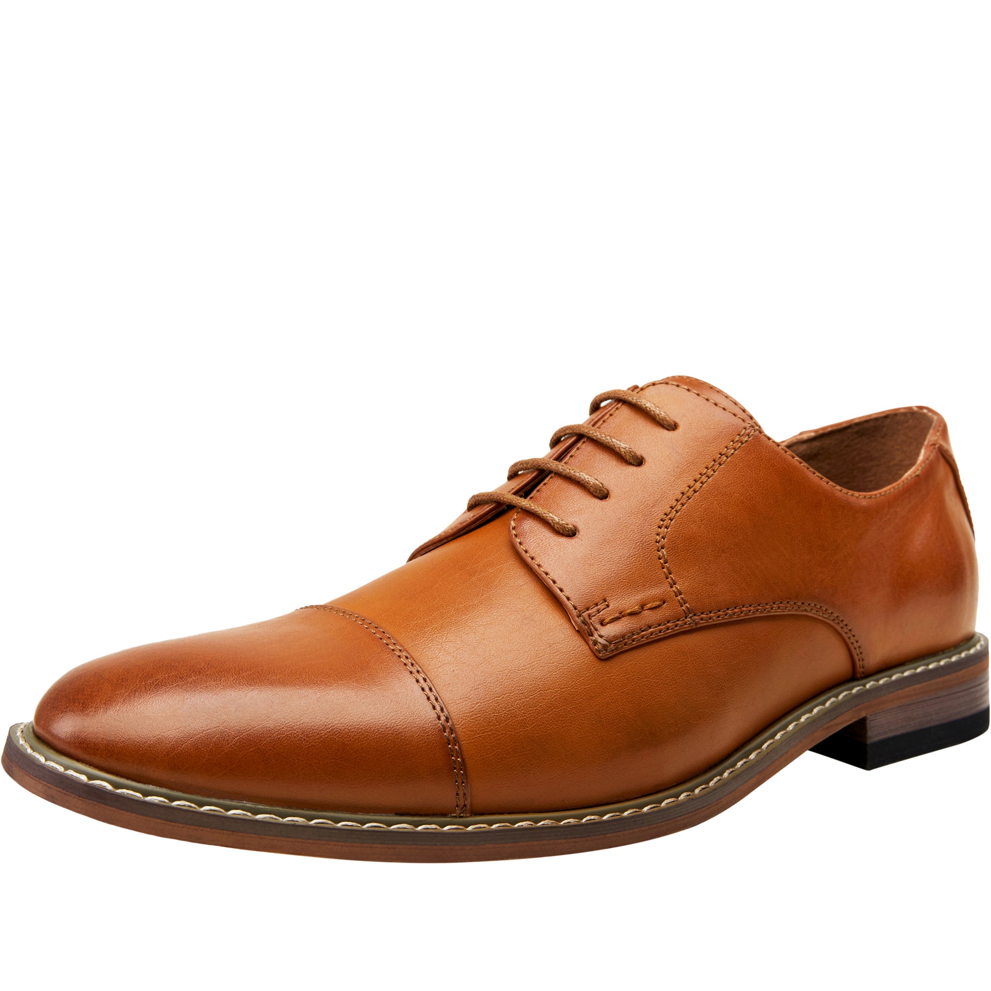 Vostey men\'s dress oxford derby shoes tan yellow brown non slip size  11…New Men main image 4