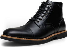 Load image into Gallery viewer, Vostey Men Boots Leather Cap Toe Casual Boots Chukka Fashion Dress Boots for Men