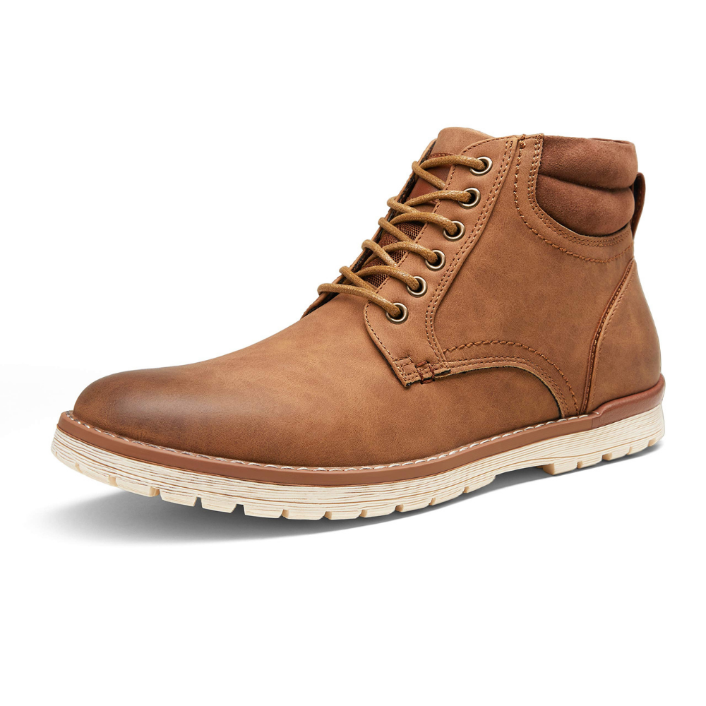 Vostey Tan Leather Men\'s Boots Amazon.com | Vostey Men main image 2