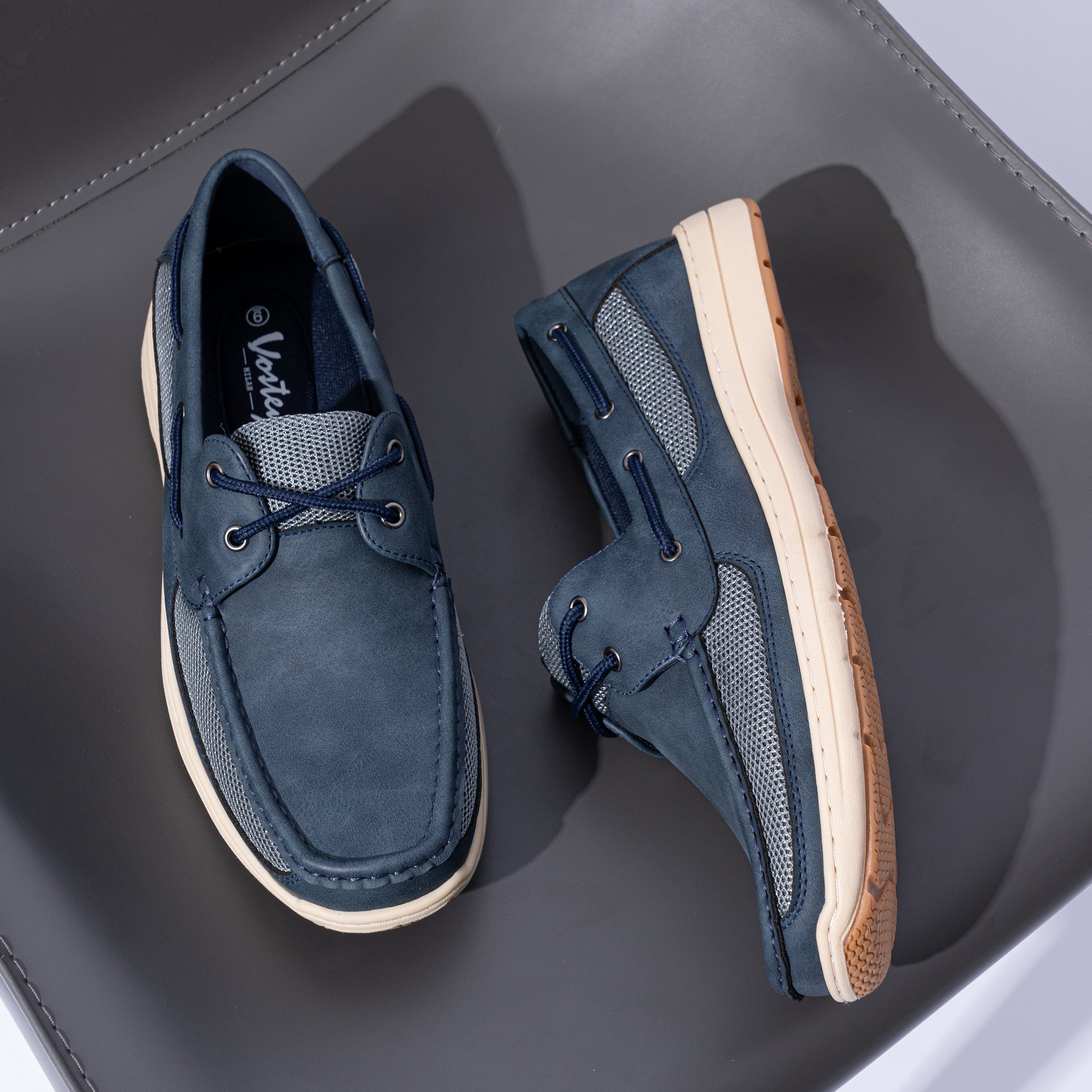Vostey Men's Boat Shoes Slip On Stylish Casual Loafers Deck Shoes for Men