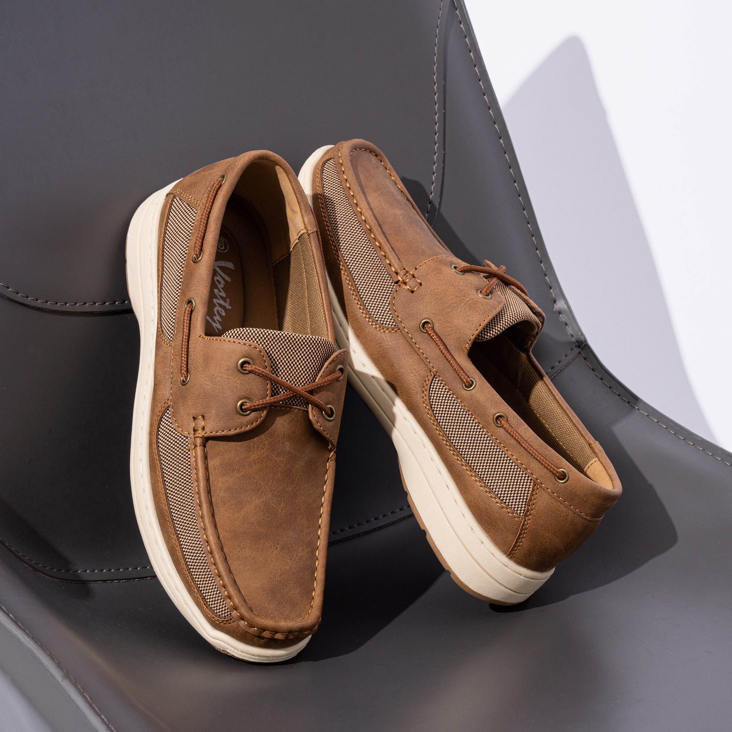 Vostey Men's Boat Shoes Slip On Stylish Casual Loafers Deck Shoes for Men