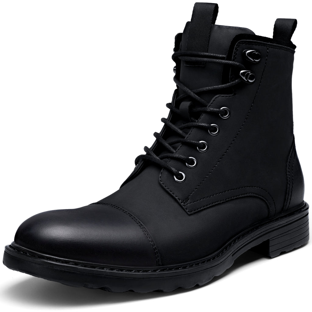 Vostey Mens Boots Motorcycle Casual Boots for Men Zipper Fashion Chukka Boots Mens