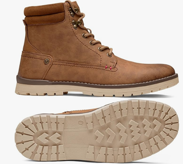 Vostey Men's Chukka Boots Motorcycle Casual Hiking Boot for Men